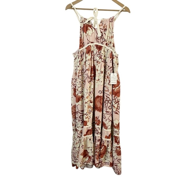 JOYFOLIE Mia Joy Girls Size 12 Irvette Pink Floral Maxi Boho Sleeveless Dress - Picture 2 of 9